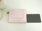 ブルガリ 三折財布 セルペンティ レザー/ピンク ミニ財布 未使用@