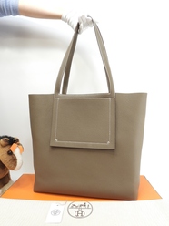 エルメス カバセリエ46 トリヨンクレマンス エトープ トートバッグ ショルダーバッグ 未使用@B