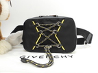 ジバンシィ ボディバッグ ナイロン/レザー 黒黄 バムバッグ ベルトバッグ ウエストバッグ 極美品@MPC0219