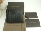 ボッテガヴェネタ マネークリップ イントレチャート レザー黒 カードポケット札入@S01964108H