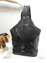 ジミーチュウ フィッツロイ 星スタッズ レザー黒 バックパック リュックサック 極美品@MDM0CL