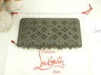 クリスチャンルブタン ロングウォレット Loubinthesky レザー灰 ジップ長財布 未使用@