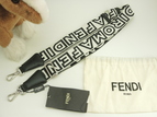 フェンディ ショルダーストラップ マークジェイコブスコラボ コットン革白黒 未使用@