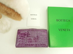 ボッテガヴェネタ カードケース カセット クロコダイル紫 名刺入れ 未使用@IC